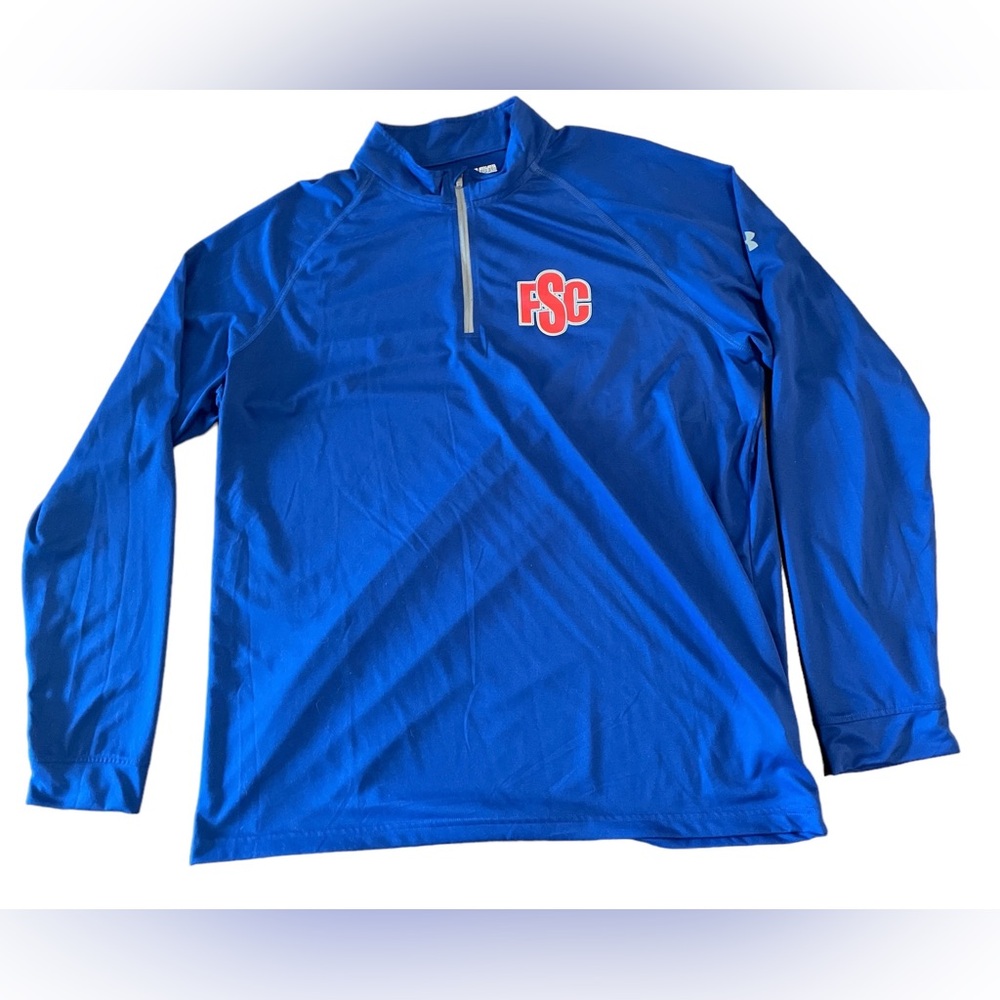 Under Armour FSC Royal Blue Loose Fit Men’s 2X Long Sleeve Top